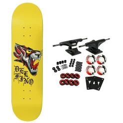 Deathwish Skateboard Complete Delfino Seven Trumpets 8.125" X 31.5"