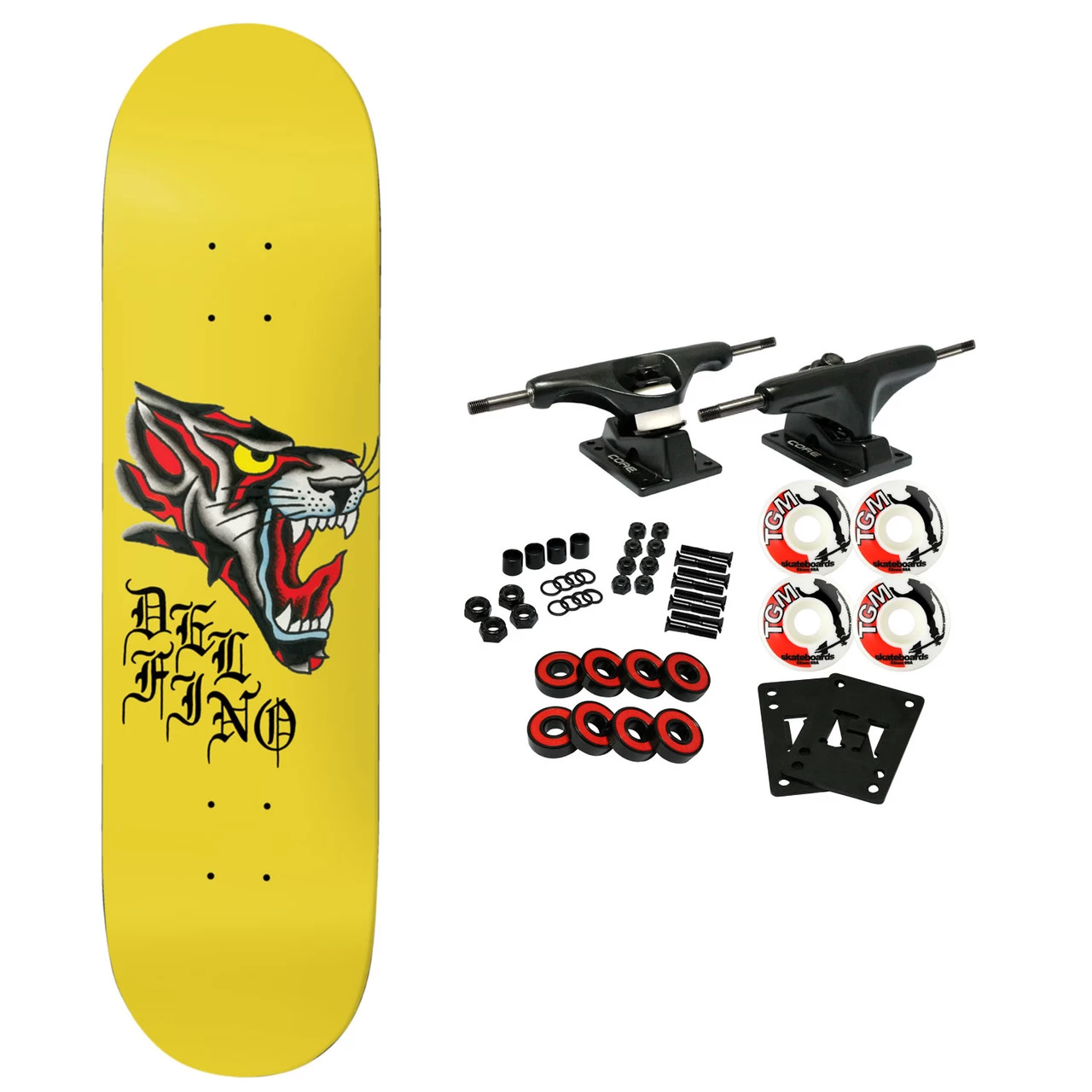 Deathwish Skateboard Complete Delfino Seven Trumpets 8.125" X 31.5" 1 Deathwish Skateboard Complete Delfino Seven Trumpets 8.125" X 31.5"