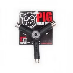 Pig Skate Tool Tri Socket All In One With Threader - Black