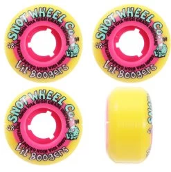 Snot Wheel Co. Skateboard Wheels 48mm Lil Boogers 101A Yellow/Pink