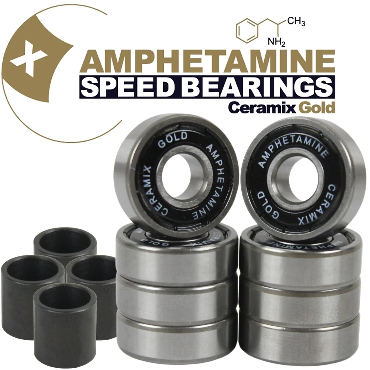 Amphetamine Bearings Ceramic Gold 1 Amphetamine Bearings Ceramic Gold