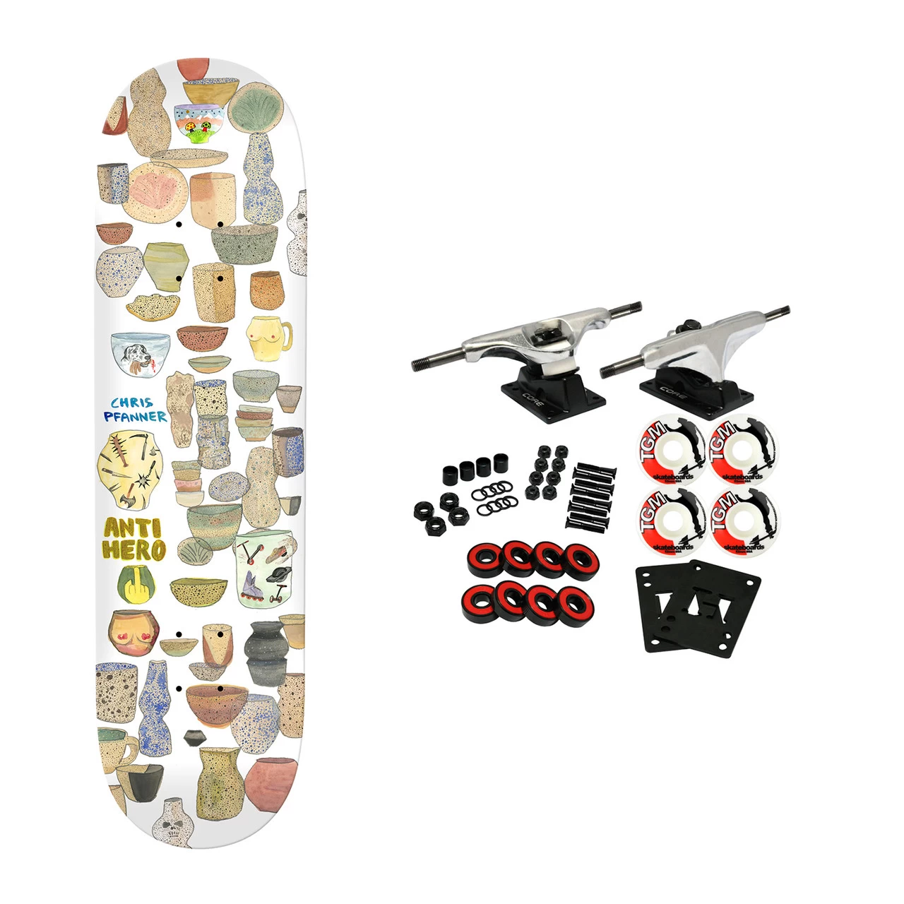 Anti Hero Skateboard Complete Chris Pfanner Out Of Step 8.06" X 31.8" 1 Anti Hero Skateboard Complete Chris Pfanner Out Of Step 8.06" X 31.8"