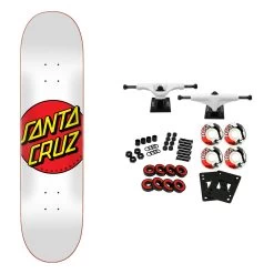 Santa Cruz Complete Classic Dot White 8.0" X 31.62"
