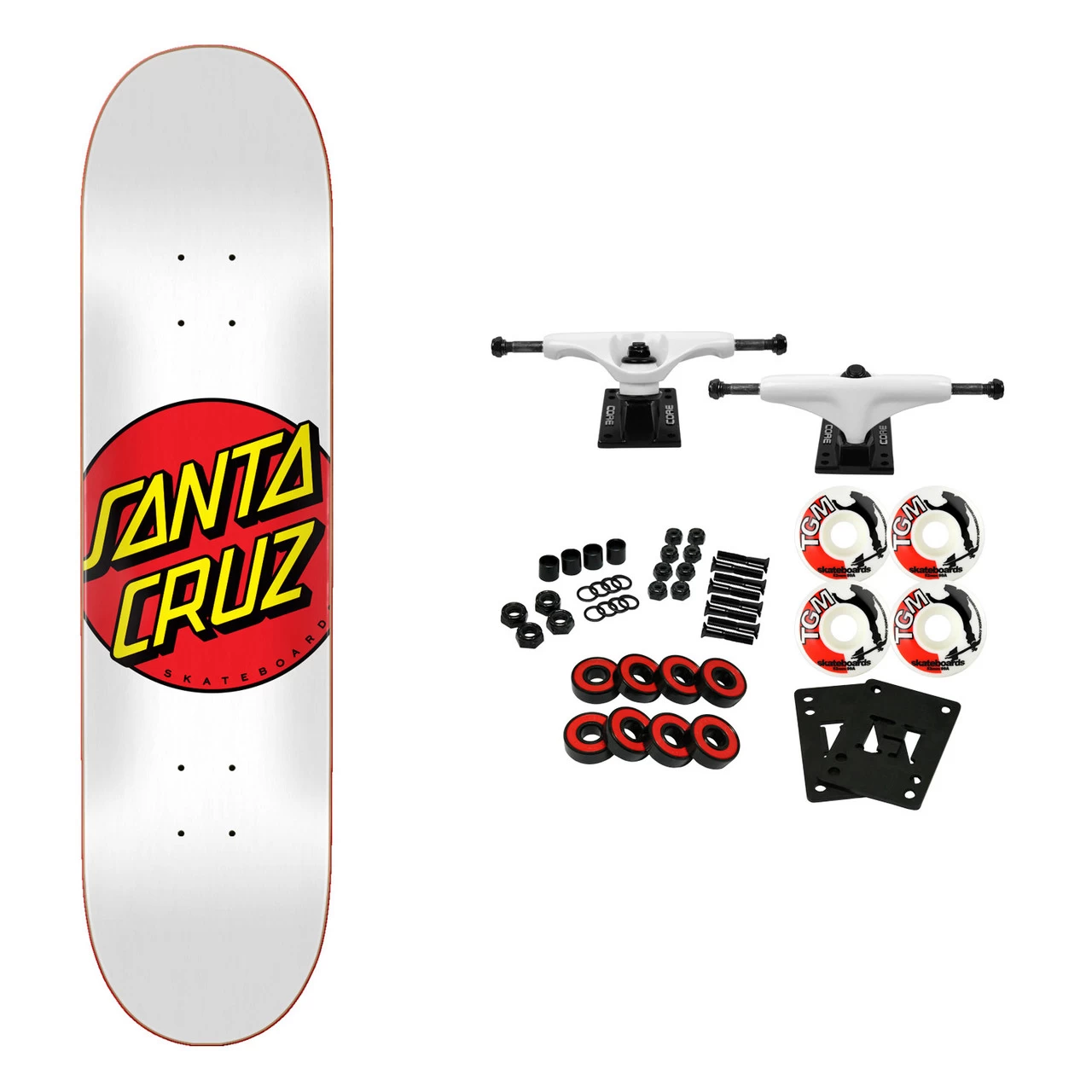 Santa Cruz Complete Classic Dot White 8.0" X 31.62" 1 Santa Cruz Complete Classic Dot White 8.0" X 31.62"