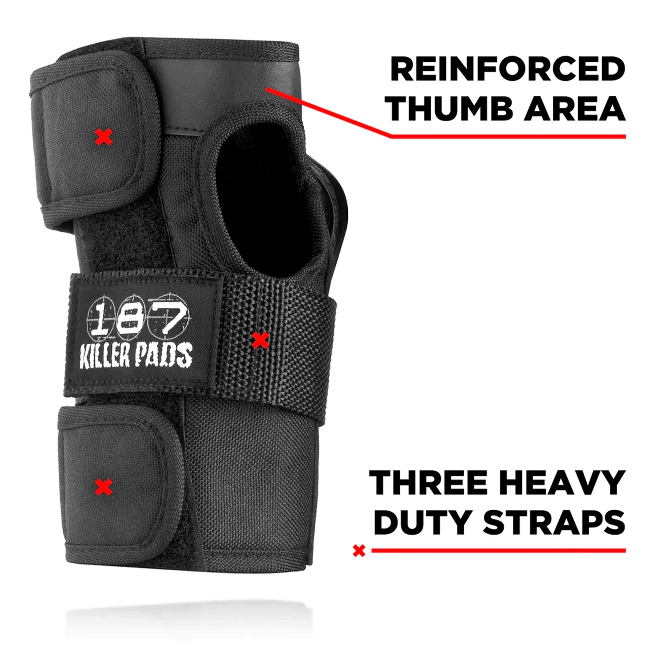 187 Skateboard Pads Wrist Guards Black Size L 2 187 Skateboard Pads Wrist Guards Black Size L - Image 2