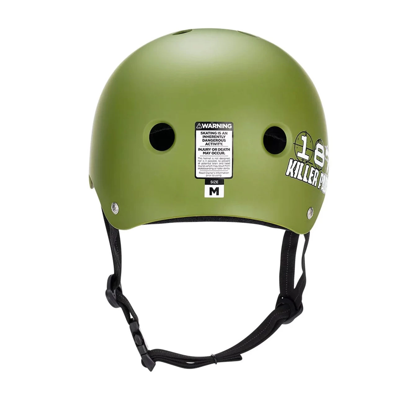 187 Skateboard Helmet Pro Skate W/ Sweatsaver Liner Army Green Size L 3 187 Skateboard Helmet Pro Skate W/ Sweatsaver Liner Army Green Size L - Image 3