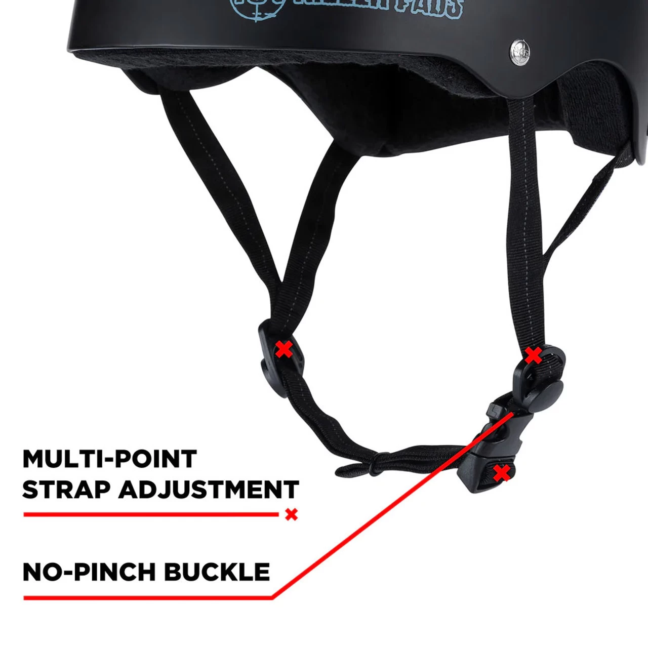 187 Skateboard Helmet Pro Skate W/ Sweatsaver Liner Charcoal Size M 5 187 Skateboard Helmet Pro Skate W/ Sweatsaver Liner Charcoal Size M - Image 5