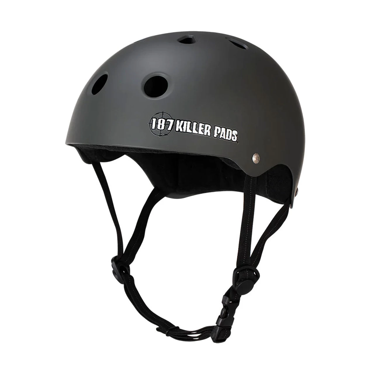 187 Skateboard Helmet Pro Skate W/ Sweatsaver Liner Charcoal Size M 1 187 Skateboard Helmet Pro Skate W/ Sweatsaver Liner Charcoal Size M