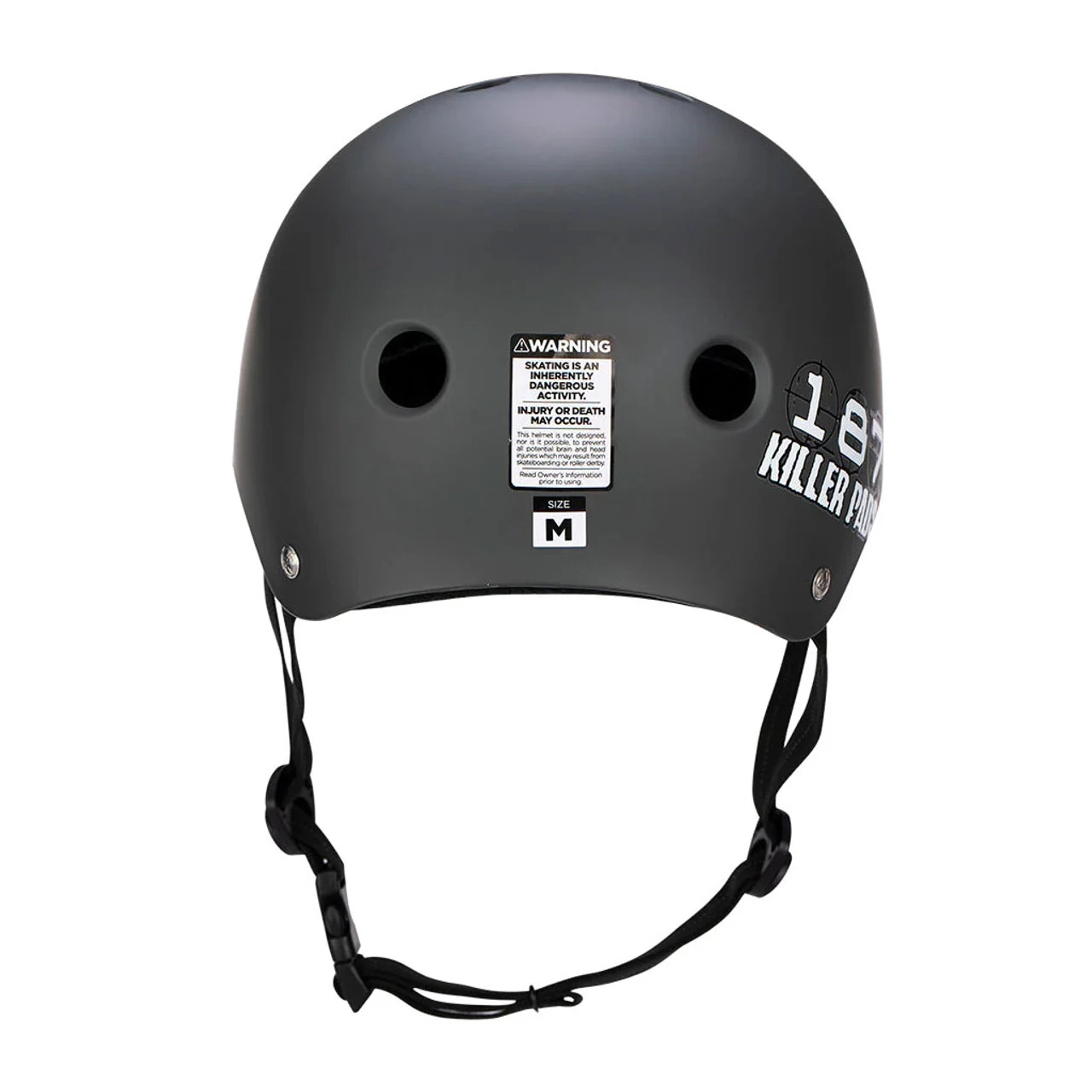 187 Skateboard Helmet Pro Skate W/ Sweatsaver Liner Charcoal Size S 3 187 Skateboard Helmet Pro Skate W/ Sweatsaver Liner Charcoal Size S - Image 3