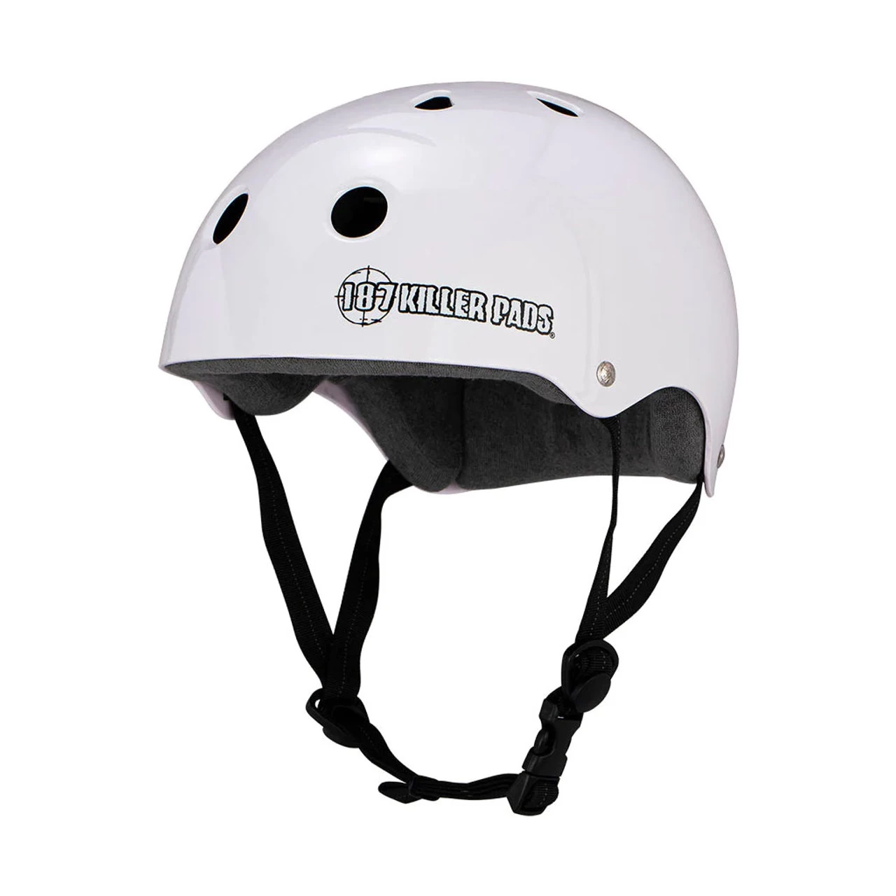 187 Skateboard Helmet Pro Skate W/ Sweatsaver Liner Gloss White Size L 1 187 Skateboard Helmet Pro Skate W/ Sweatsaver Liner Gloss White Size L