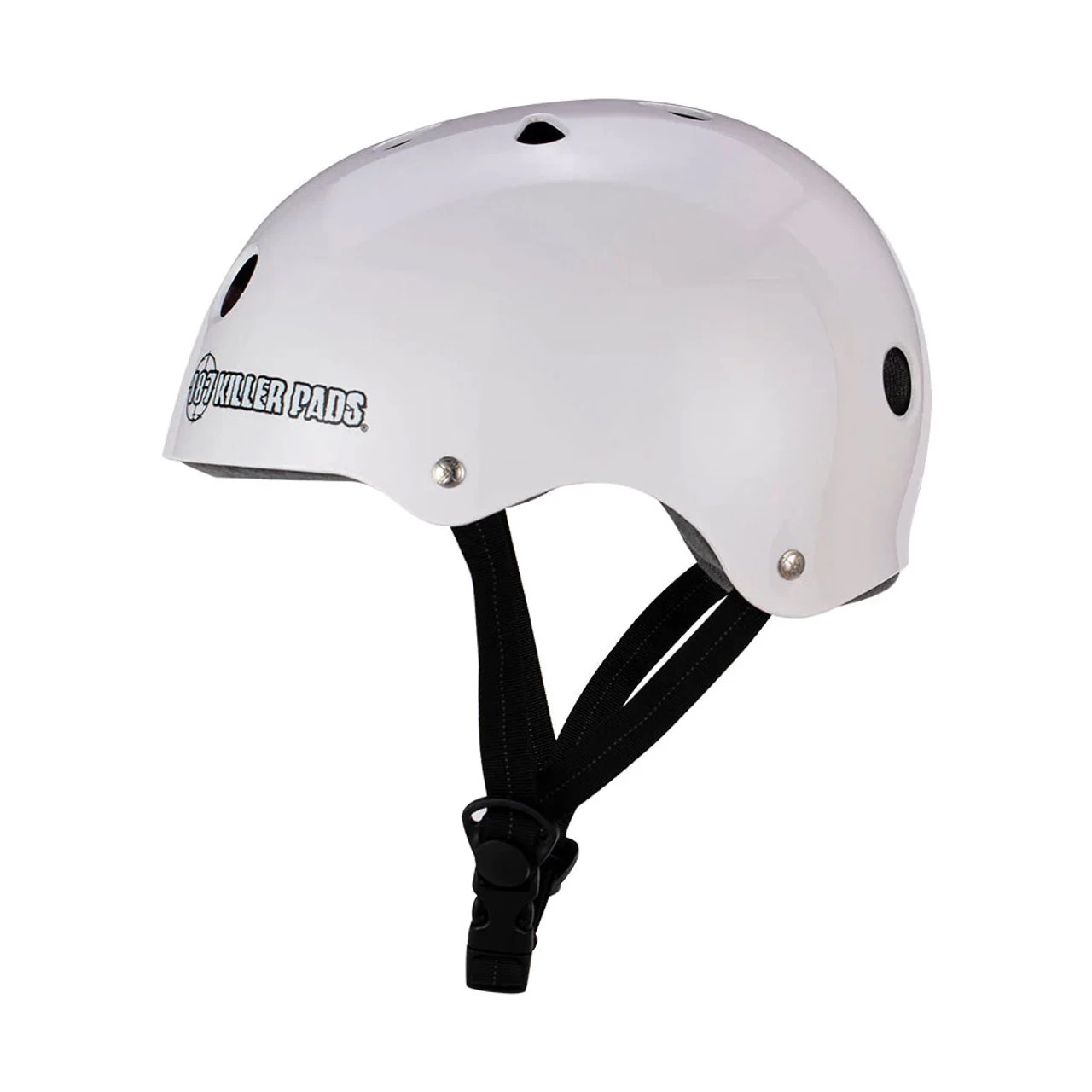 187 Skateboard Helmet Pro Skate W/ Sweatsaver Liner Gloss White Size L 2 187 Skateboard Helmet Pro Skate W/ Sweatsaver Liner Gloss White Size L - Image 2