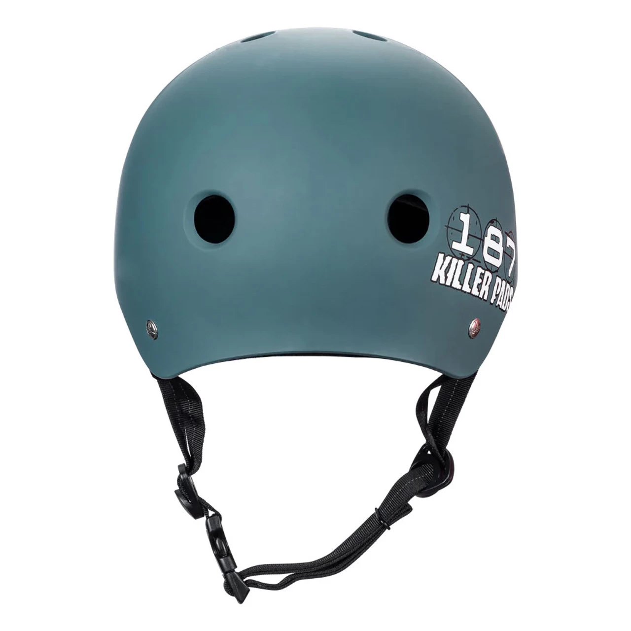 187 Skateboard Helmet Pro Skate W/ Sweatsaver Liner Stone Blue Size M 2 187 Skateboard Helmet Pro Skate W/ Sweatsaver Liner Stone Blue Size M - Image 2