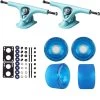 Paris Longboard Trucks, Wheels, Hardware, And Abec 7 Bearings Kit - V2 180 Blue + Bigfoot 70mm 80A Blue