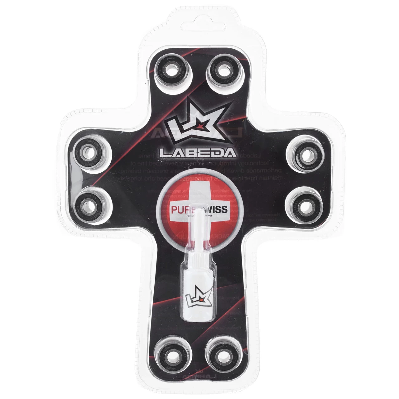 Labeda Roller Hockey Bearings 16-Pack Pure Swiss With Lube 1 Labeda Roller Hockey Bearings 16-Pack Pure Swiss With Lube