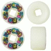OJ Wheels Skateboard Wheels 57mm Team Rider 95A White/Multi