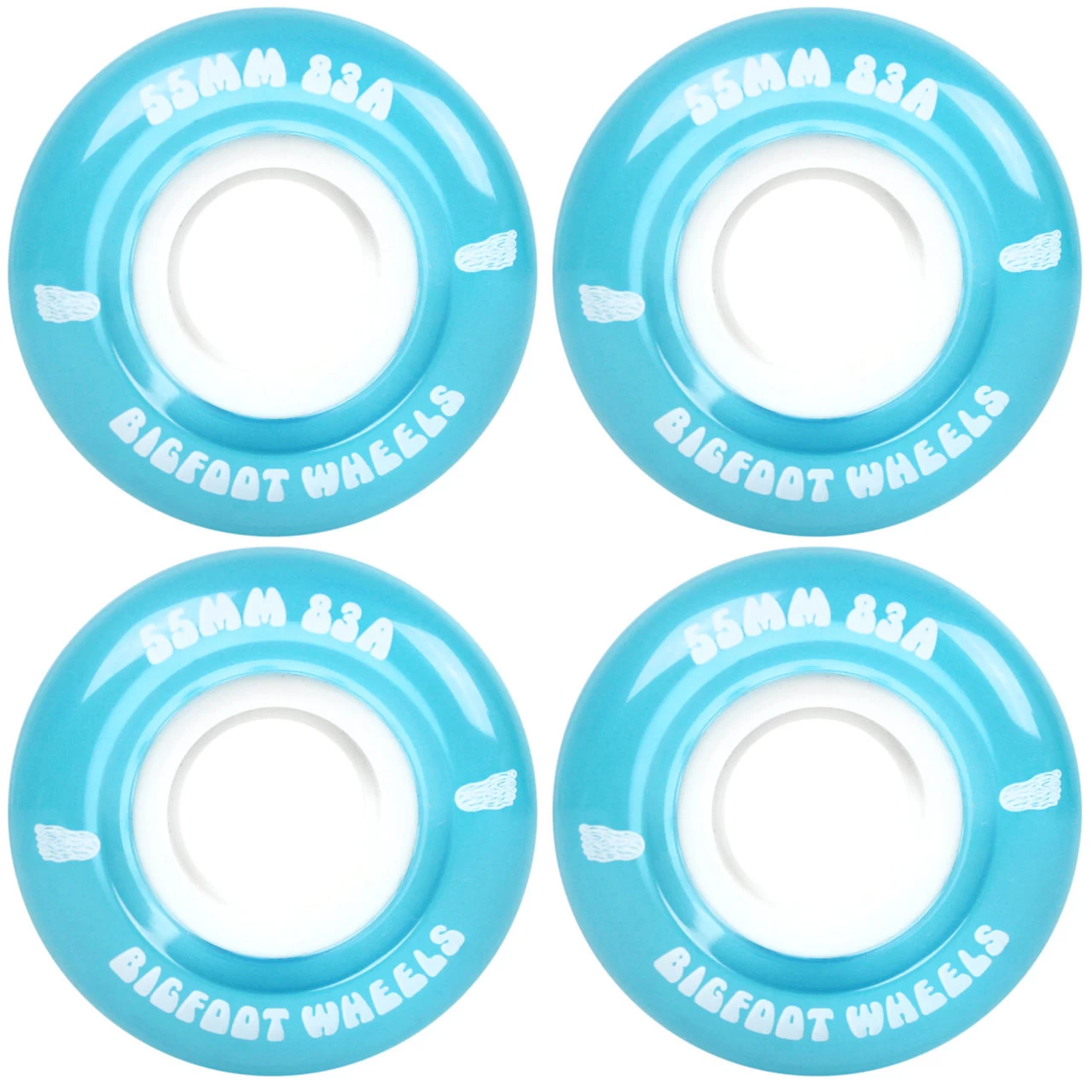 Bigfoot 55mm 83A Soft Cruiser Filmer Wheels Blue (Set Of 4) 1 Bigfoot 55mm 83A Soft Cruiser Filmer Wheels Blue (Set Of 4)