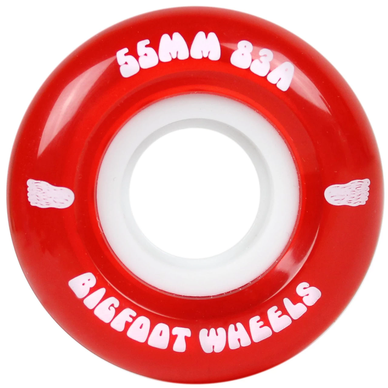 Bigfoot 55mm 83A Soft Cruiser Filmer Wheels Red (Set Of 4) 2 Bigfoot 55mm 83A Soft Cruiser Filmer Wheels Red (Set Of 4) - Image 2