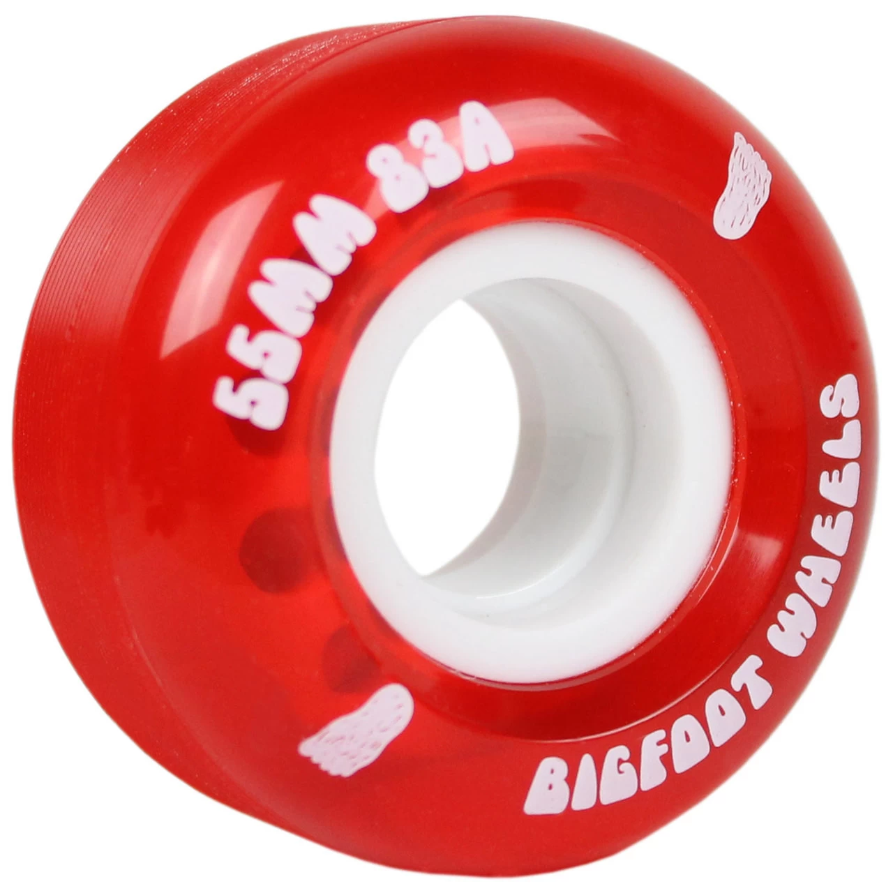 Bigfoot 55mm 83A Soft Cruiser Filmer Wheels Red (Set Of 4) 3 Bigfoot 55mm 83A Soft Cruiser Filmer Wheels Red (Set Of 4) - Image 3