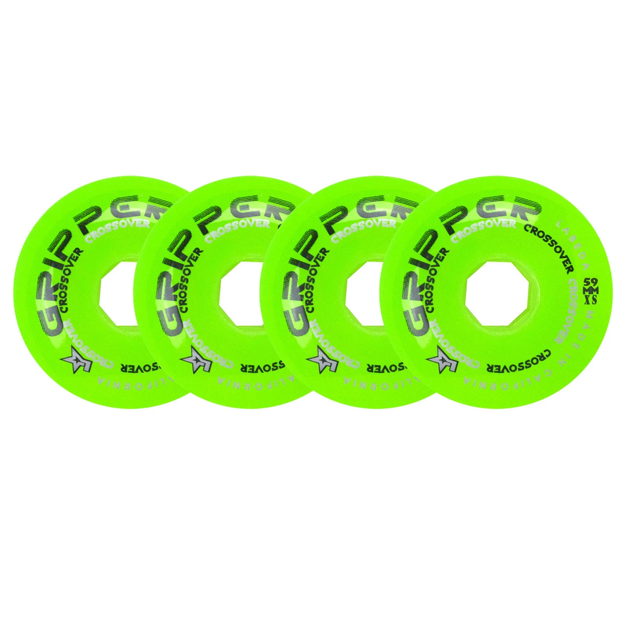 Labeda Roller Hockey Wheels - Gripper Crossover 59mm 74A Green (4-Pack) 1 Labeda Roller Hockey Wheels - Gripper Crossover 59mm 74A Green (4-Pack)
