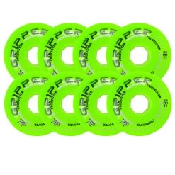 Labeda Roller Hockey Wheels - Gripper Crossover 59mm 74A Green (8-Pack)