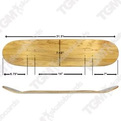 Moose Deck Blank Natural 7.63" -Powell Peralta Store 7 63 Layout 88693.1658155137