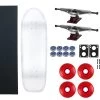 Moose Old School 33" White, Hollow Silver/Red Trucks, 58mm Red Wheels