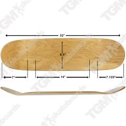 Moose Deck Blank Stained Blue 8.5" -Powell Peralta Store 8 5 Layout 71016.1658158124