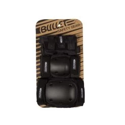 Bullet Three Pack Knee Elbow Wrist Pads Black Junior Size