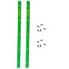 OJ Wheels Juice Bar Skateboard Rails Green 14" 5-Hole Design (PAIR)