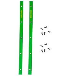 OJ Wheels Juice Bar Skateboard Rails Green 14" 5-Hole Design (PAIR)