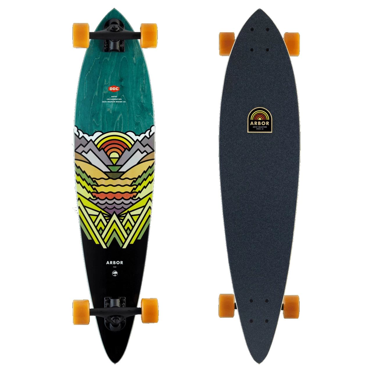 Arbor Longboard Draplin 21 Artist Fish 8.375" X 37" 1 Arbor Longboard Draplin 21 Artist Fish 8.375" X 37"