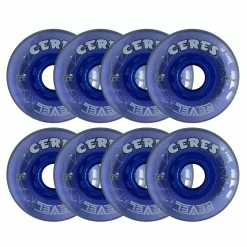 Alkali Roller Hockey Wheels - Revel Ceres 80mm 74A Blue (8-Pack)