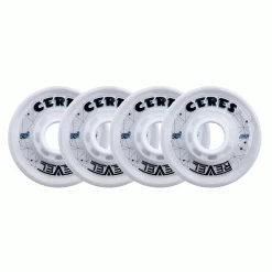 Alkali Roller Hockey Wheels - Revel Ceres 76mm 74A Clear (4-Pack)