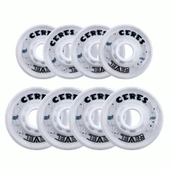 Alkali Roller Hockey Wheels - Revel Ceres 76/80 HiLo 74A Clear (8-Pack)