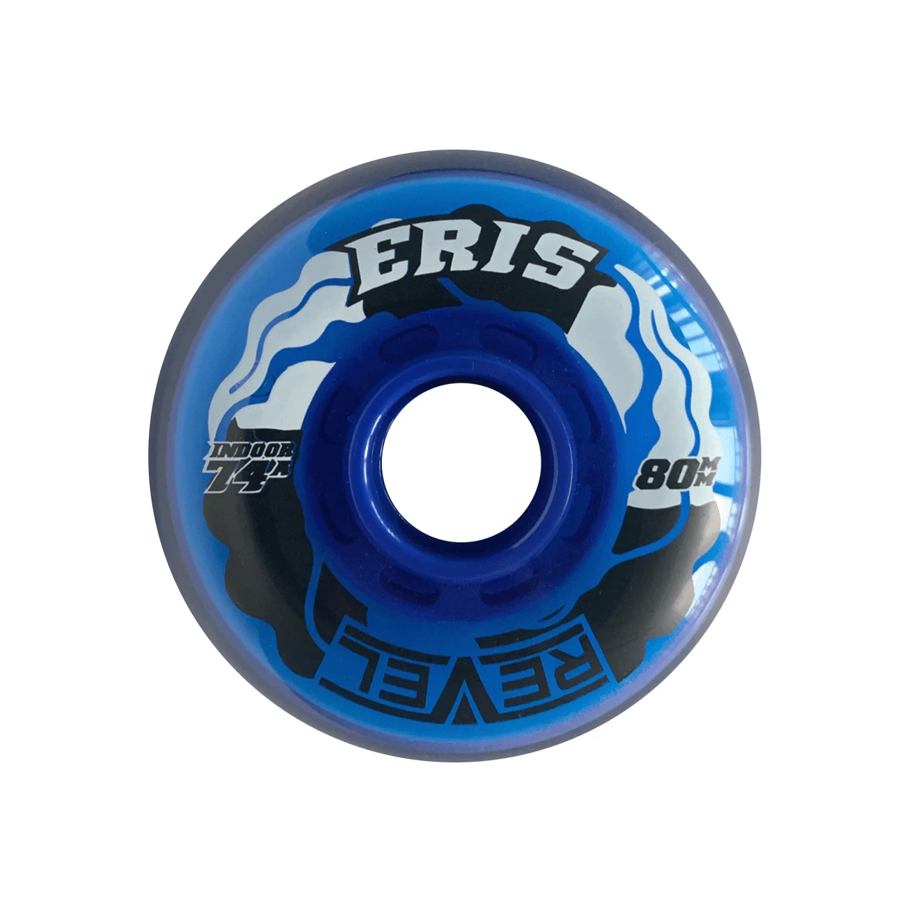 Alkali Roller Hockey Wheels - Revel Eris 76mm 74A Blue (8-Pack) 2 Alkali Roller Hockey Wheels - Revel Eris 76mm 74A Blue (8-Pack) - Image 2