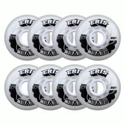 Alkali Roller Hockey Wheels - Revel Eris 76mm 74A Clear (8-Pack)