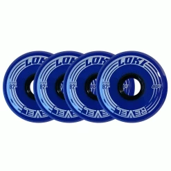 Alkali Roller Hockey Wheels - Revel Loki 80mm 82A Blue (4-Pack)