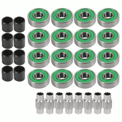 Amp Inline Roller Hockey Speed Bearings And Spacers Kit Abec 7
