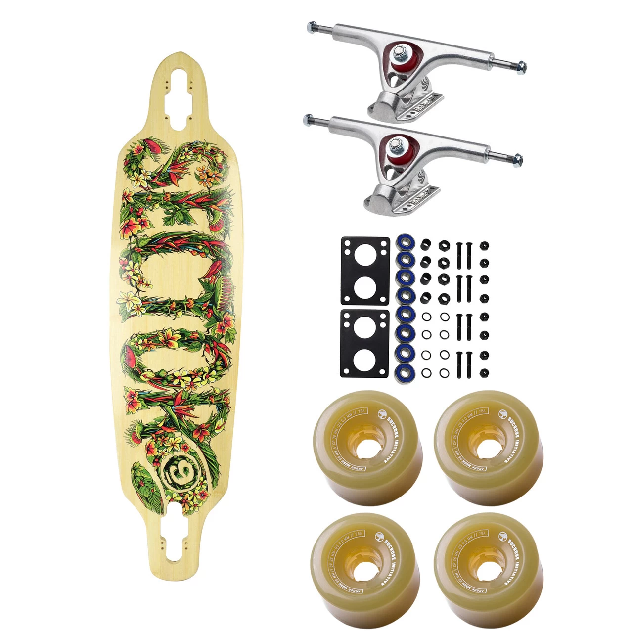 Sector 9 Longboard Fractal Flora 9.0" X 36" Drop Through With Paris / Arbor Parts Package 1 Sector 9 Longboard Fractal Flora 9.0" X 36" Drop Through With Paris / Arbor Parts Package