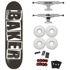 Baker Complete Logo Black 8.125" With Independent Reynolds Hollow Trucks, 52mm 95A Wheels