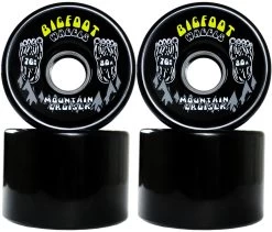 Bigfoot Longboard Wheels - 76mm Mountain Cruiser Black