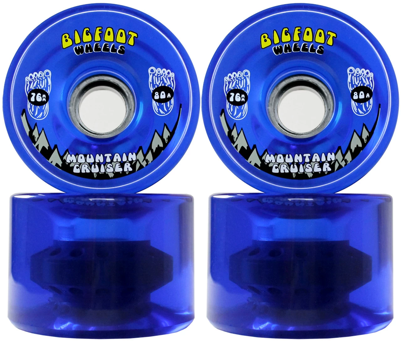 Paris Longboard Trucks, Wheels, Hardware, And Abec 7 Bearings Kit - V2 180 Gold + Bigfoot 76mm 80A Blue 2 Paris Longboard Trucks, Wheels, Hardware, And Abec 7 Bearings Kit - V2 180 Gold + Bigfoot 76mm 80A Blue - Image 2