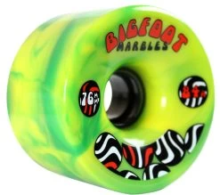 Bigfoot Longboard Wheels - 76mm Marble Swirl - Green/Yellow -Powell Peralta Store BF 76SW YLGR 2 01540.1467056012