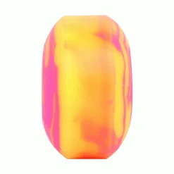 Blank Skateboard Wheels 52mm X 31mm 99A USA Made Swirl Color Pink/Yellow -Powell Peralta Store BWHL1018 4 71379.1672696236
