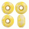 Blank Skateboard Wheels 52mm X 31mm 99A USA Made Swirl Color Yellow/White