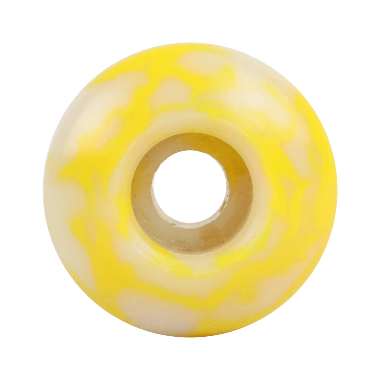 Blank Skateboard Wheels 52mm X 31mm 99A USA Made Swirl Color Yellow/White 2 Blank Skateboard Wheels 52mm X 31mm 99A USA Made Swirl Color Yellow/White - Image 2