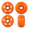Printed Skateboard Wheels Star 99A Orange 58mm X 34mm