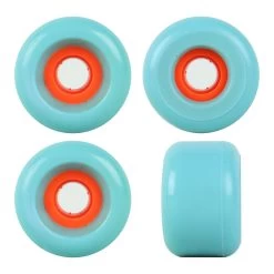 Blank Skateboard Longboard Wheels Cored 82A USA Made Hot Orange 65mm X 42mm