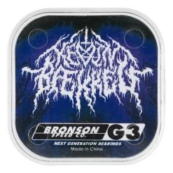 Bronson Speed Co Skateboard Bearings Kevin Baekkel Pro G3 Black -Powell Peralta Store BaekkelProG3 3 39659.1677872030