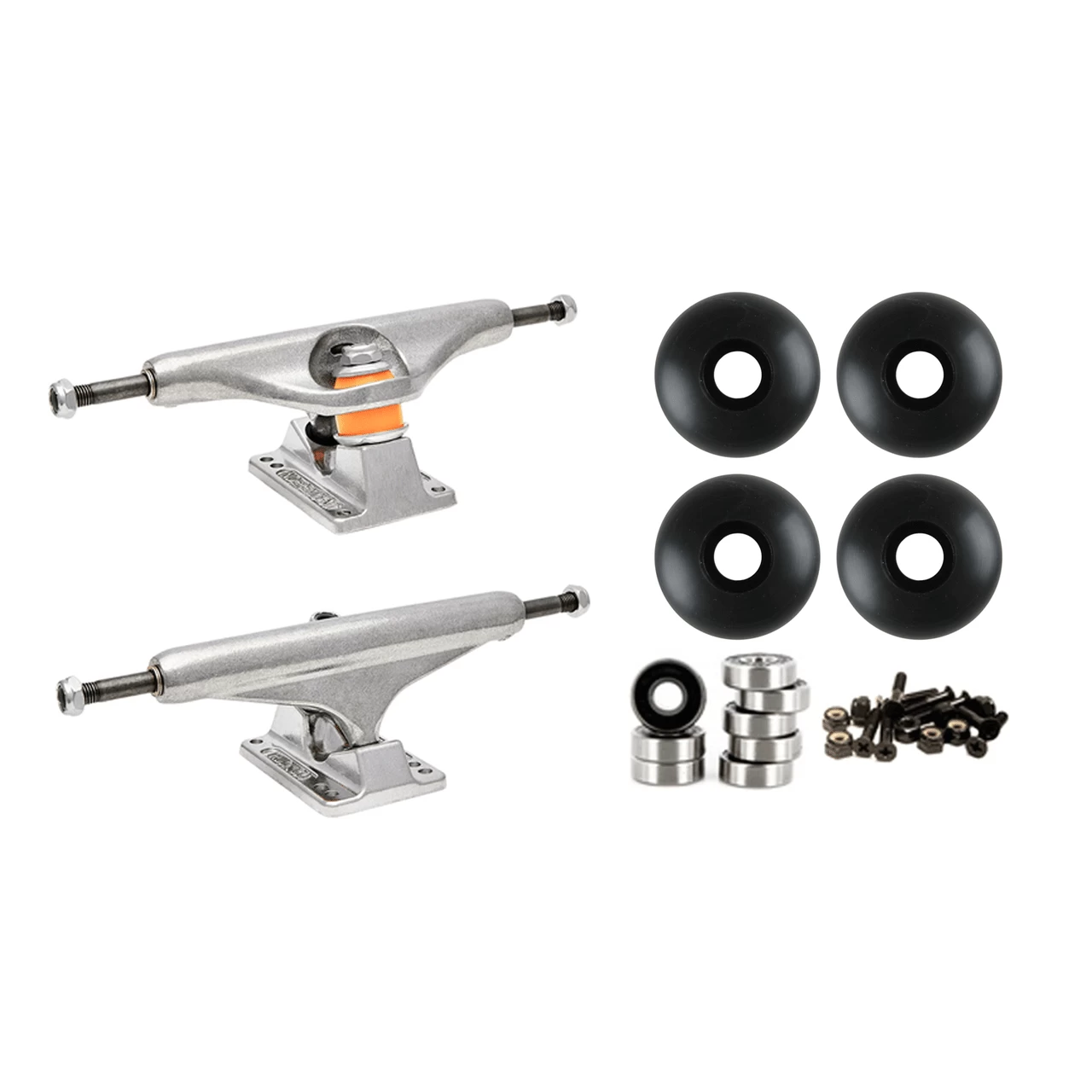 Independent 159 (8.75") Skateboard Trucks 58mm Black Wheels And Bearings Combo Package 1 Independent 159 (8.75") Skateboard Trucks 58mm Black Wheels And Bearings Combo Package